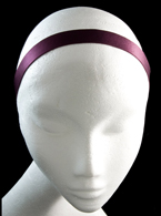 Purple Satin Headband